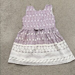 Purple and White Kids Dress